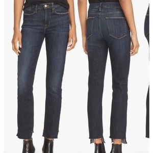 FRAME High Waist Staggered Hem Jeans size 29